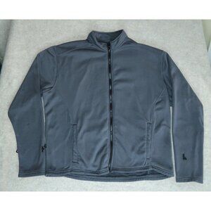 BILT Softshell Jacket Mens Size XL Waterproof Gray Full Zip Fleece Moto Pockets